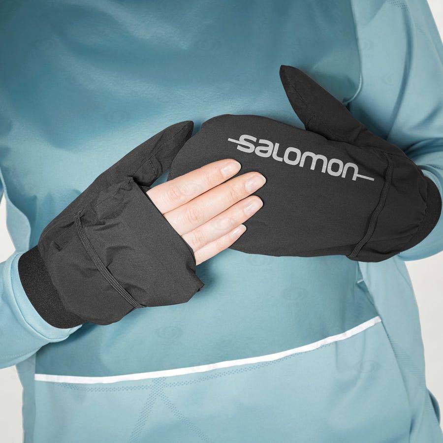 Pánské Rukavice Salomon BONATTI WATERPROOF Černé | CZ-wO2188