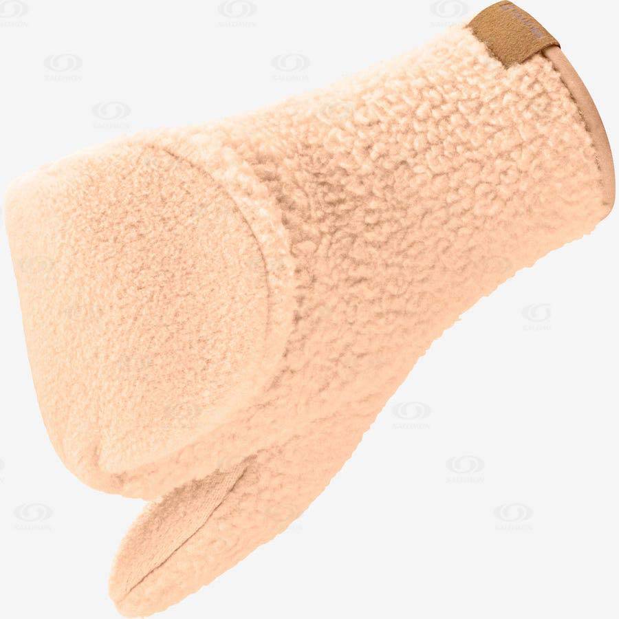 Pánské Rukavice Salomon OUTLIFE FLEECE Béžový | CZ-W1680