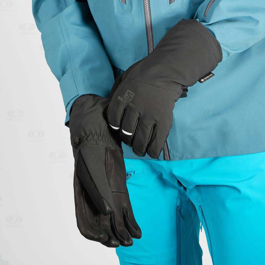 Pánské Rukavice Salomon PROPELLER 3IN1 GORE-TEX Černé | CZ-M1489