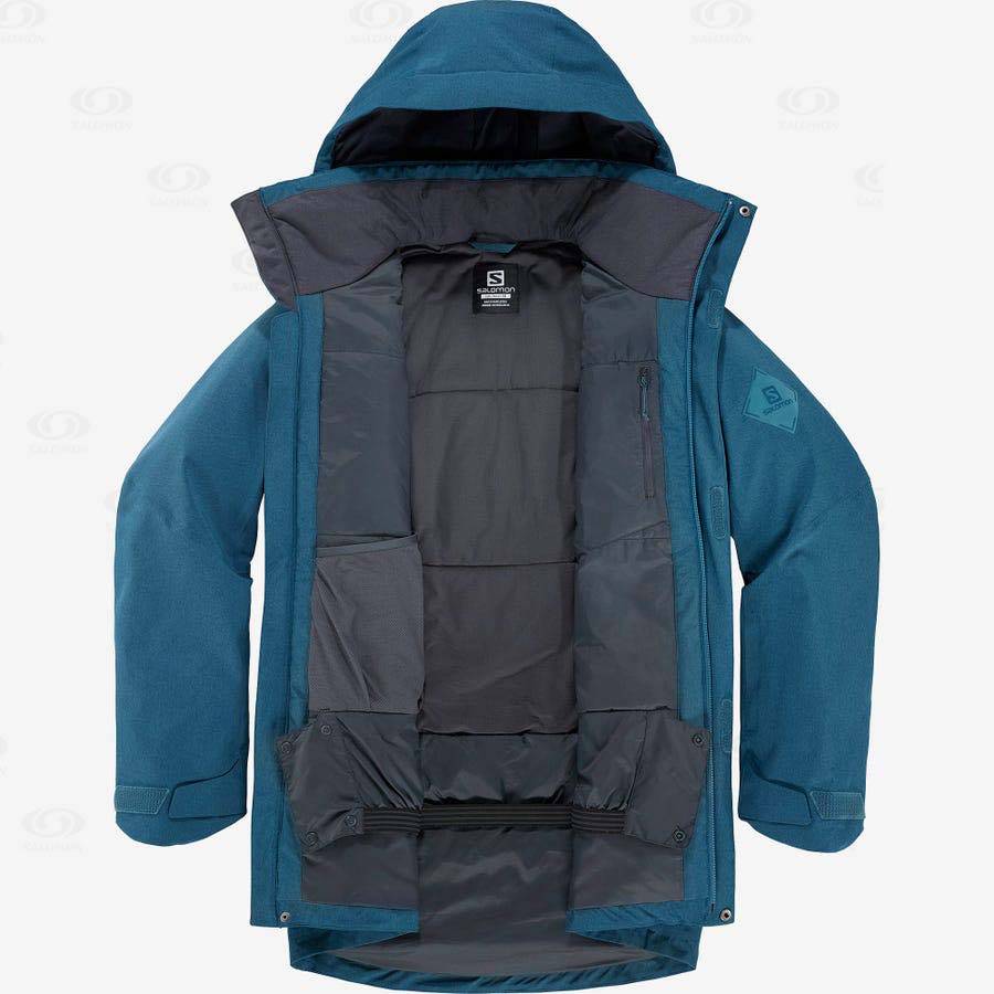 Pánské Softshellová Bunda Salomon Bundy STANCE CARGO Blankyt | CZ-A1178