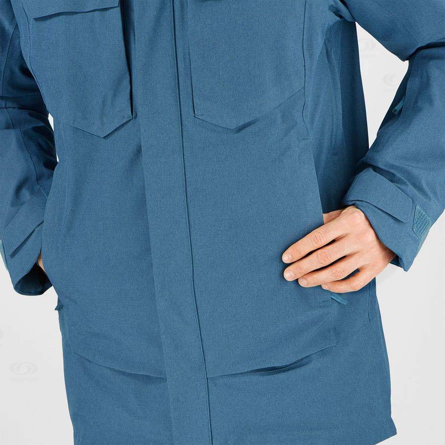Pánské Softshellová Bunda Salomon Bundy STANCE CARGO Blankyt | CZ-A1178