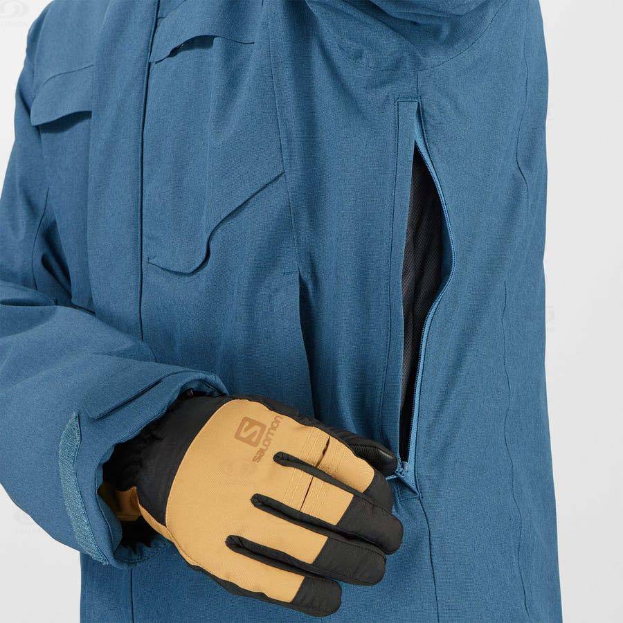 Pánské Softshellová Bunda Salomon Bundy STANCE CARGO Blankyt | CZ-A1178