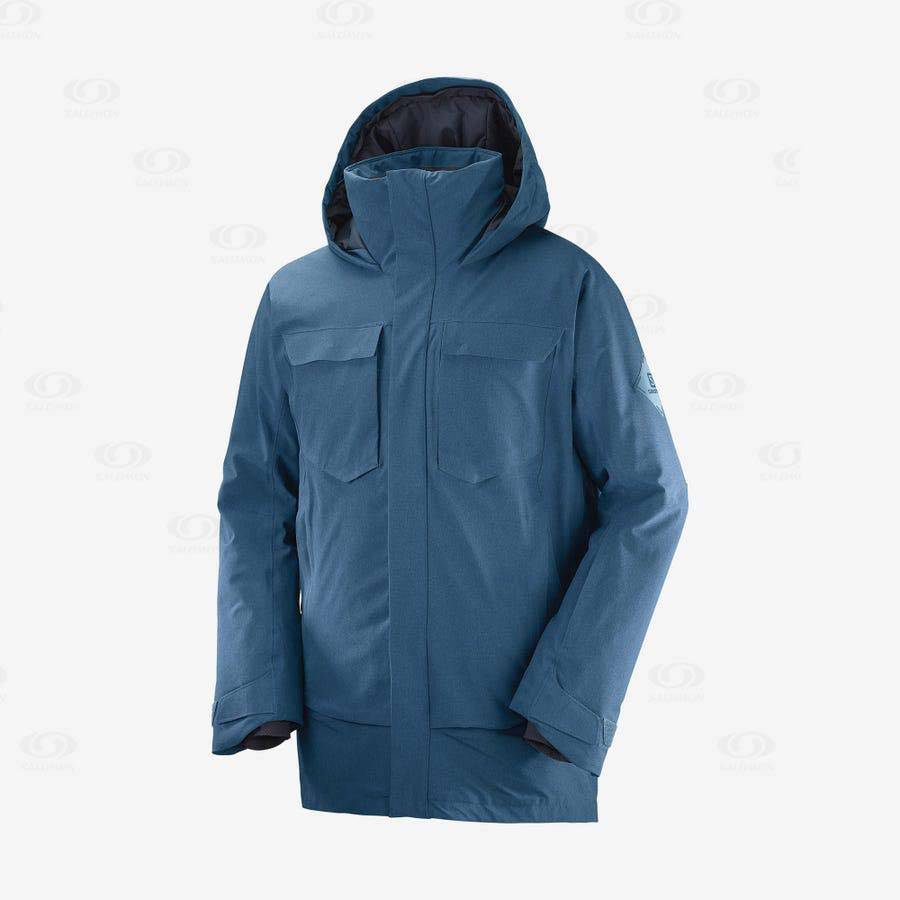 Pánské Softshellová Bunda Salomon Bundy STANCE CARGO Blankyt | CZ-A1178