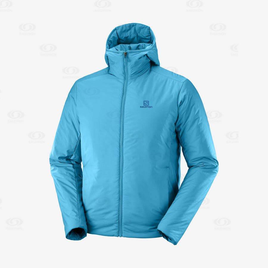 Pánské Softshellová Bunda Salomon Bundy OUTRACK INSULATED Blankyt | CZ-A1766