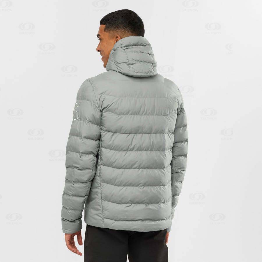 Pánské Softshellová Bunda Salomon Bundy ESSENTIAL XWARM INSULATED Olivy Zelené | CZ-A1787