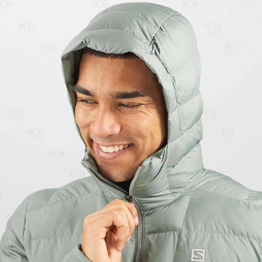Pánské Softshellová Bunda Salomon Bundy ESSENTIAL XWARM INSULATED Olivy Zelené | CZ-A1787