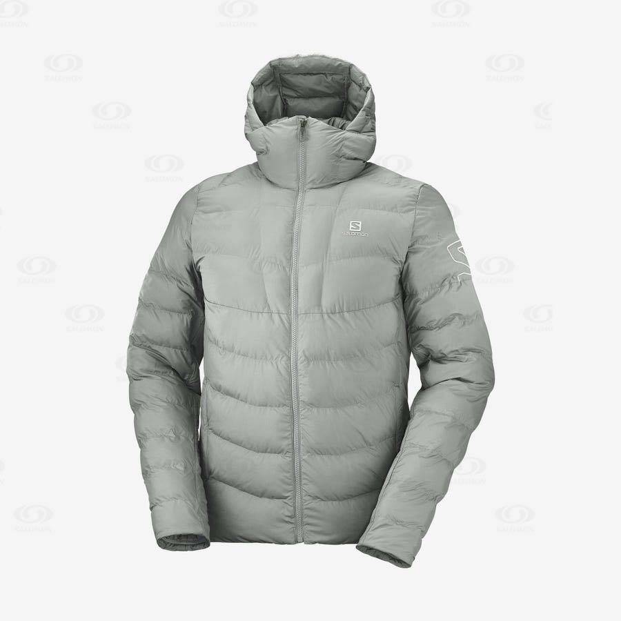 Pánské Softshellová Bunda Salomon Bundy ESSENTIAL XWARM INSULATED Olivy Zelené | CZ-A1787