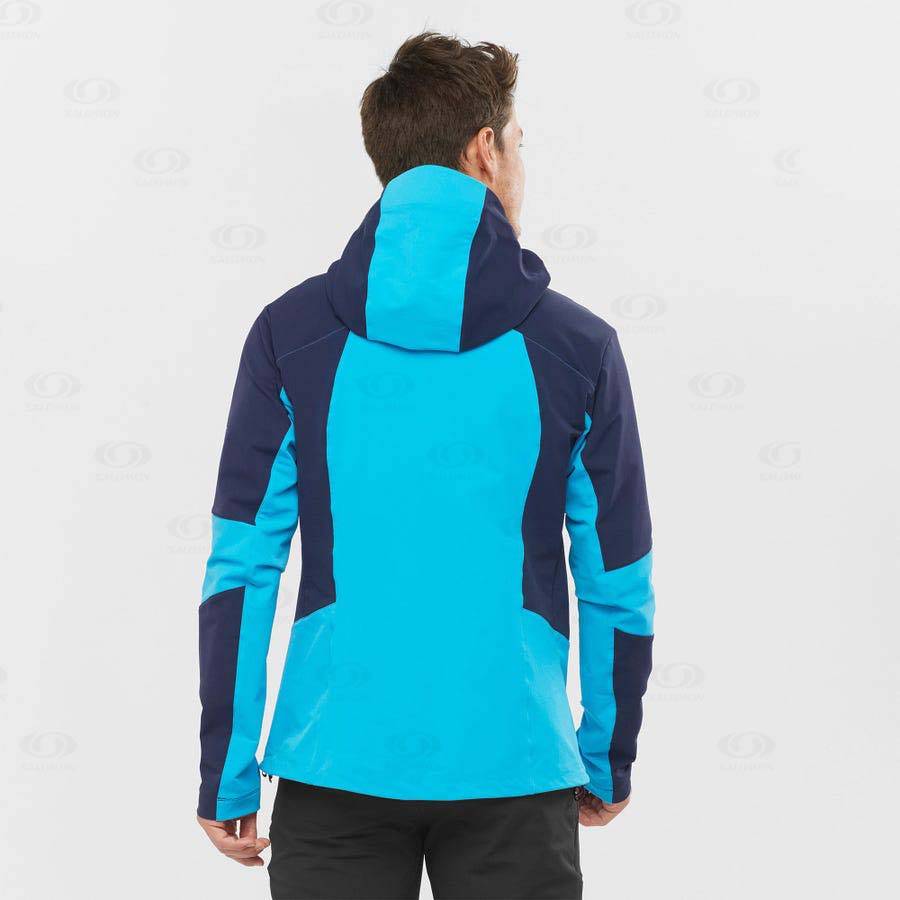 Pánské Softshellová Bunda Salomon Bundy OUTPEAK SOFTSHELL Blankyt | CZ-A1822