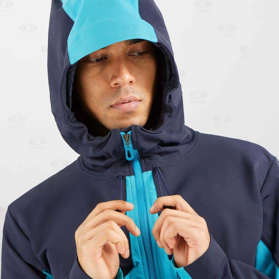 Pánské Softshellová Bunda Salomon Bundy OUTPEAK SOFTSHELL Blankyt | CZ-A1822