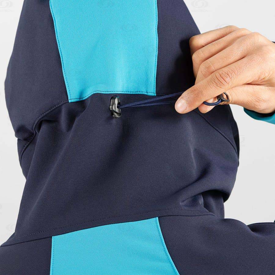 Pánské Softshellová Bunda Salomon Bundy OUTPEAK SOFTSHELL Blankyt | CZ-A1822