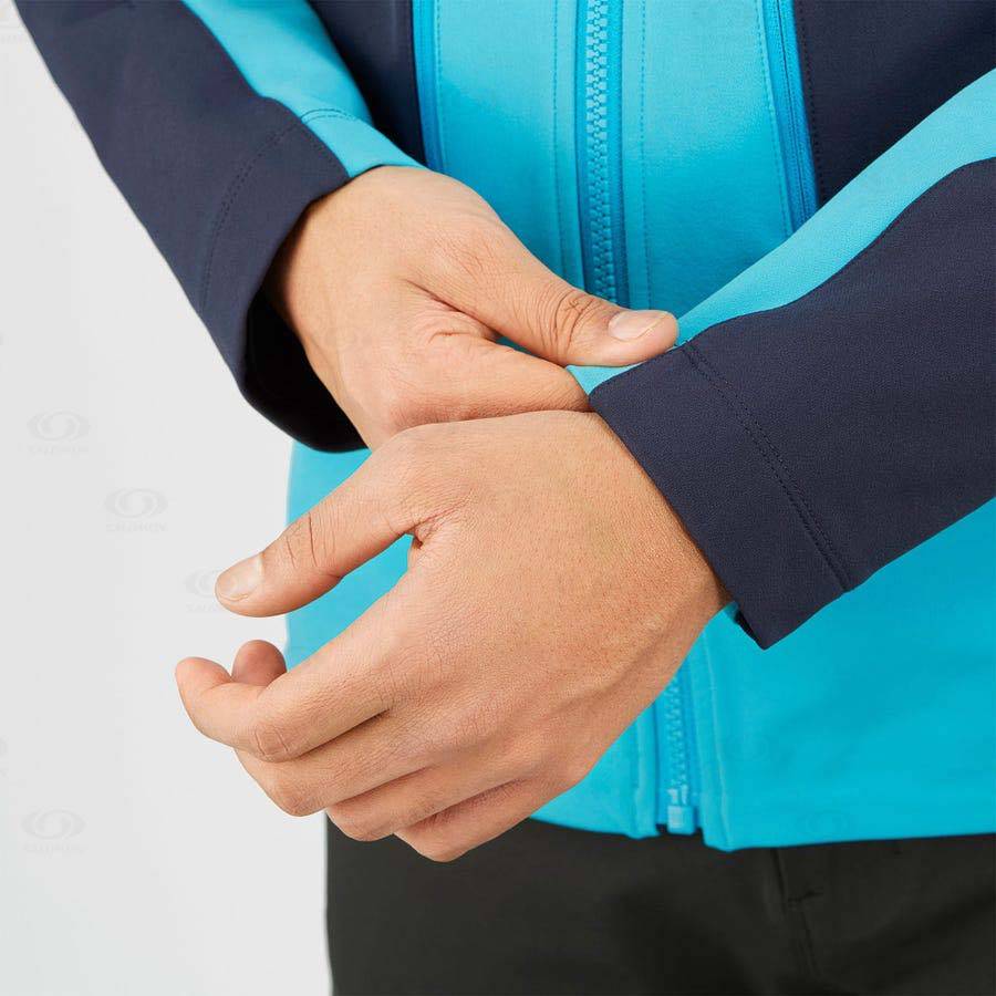 Pánské Softshellová Bunda Salomon Bundy OUTPEAK SOFTSHELL Blankyt | CZ-A1822