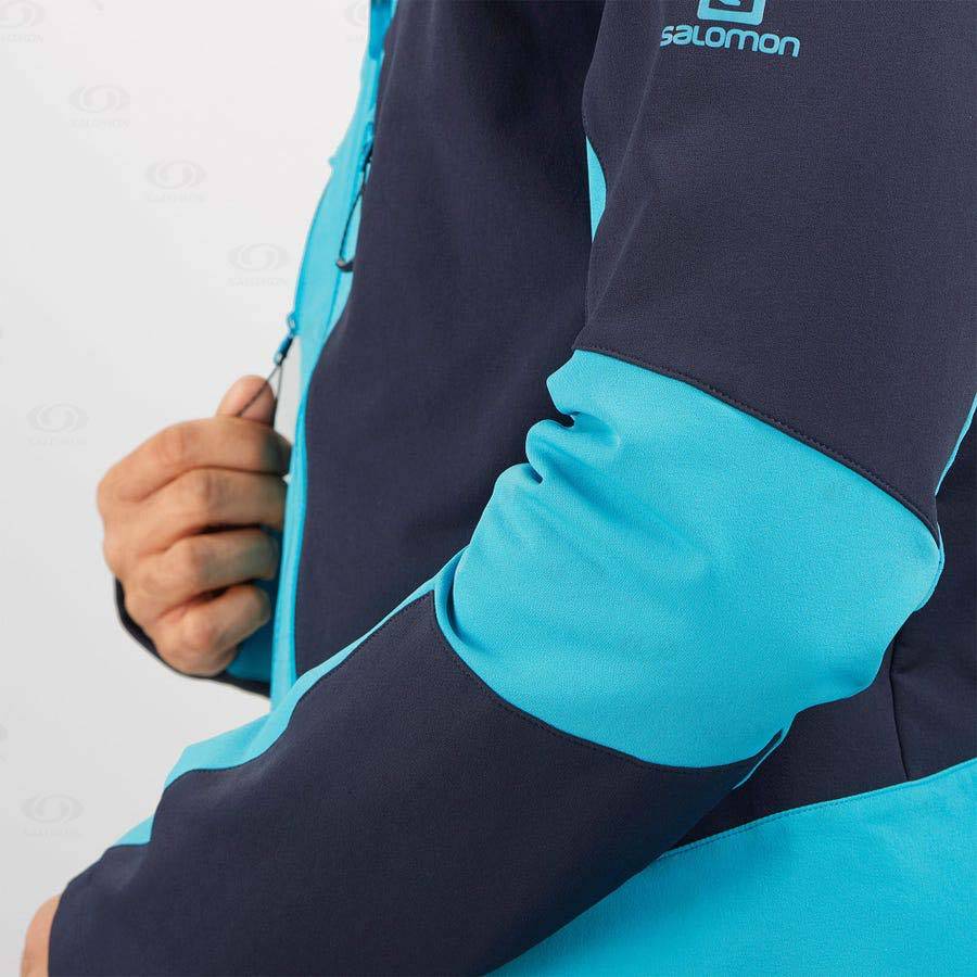Pánské Softshellová Bunda Salomon Bundy OUTPEAK SOFTSHELL Blankyt | CZ-A1822