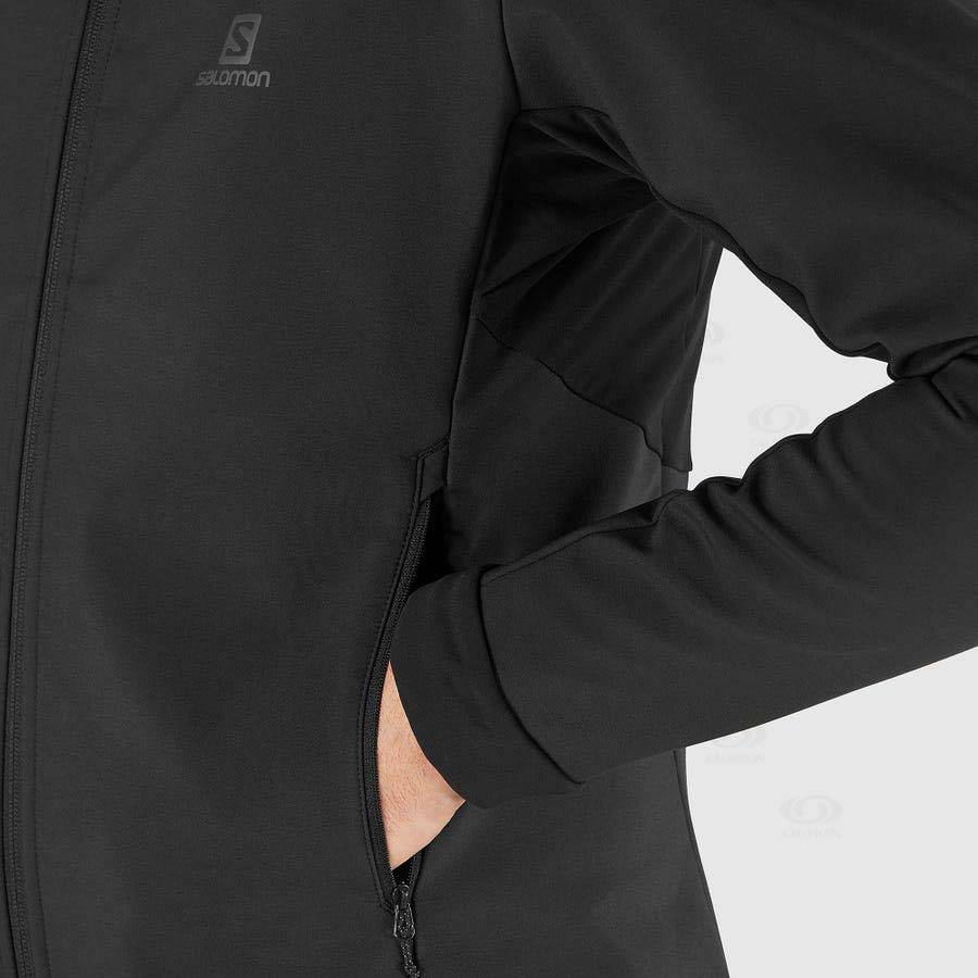 Pánské Softshellová Bunda Salomon Bundy AGILE SOFTSHELL Černé | CZ-A2186