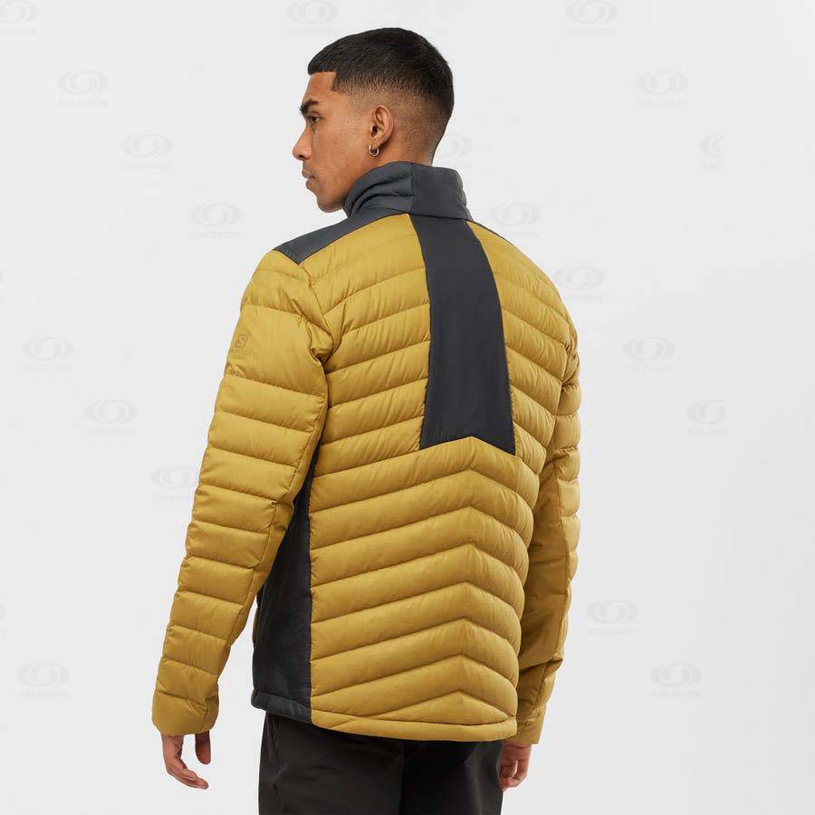 Pánské Softshellová Bunda Salomon Bundy ESSENTIAL XWARM DOWN Žluté | CZ-A2368