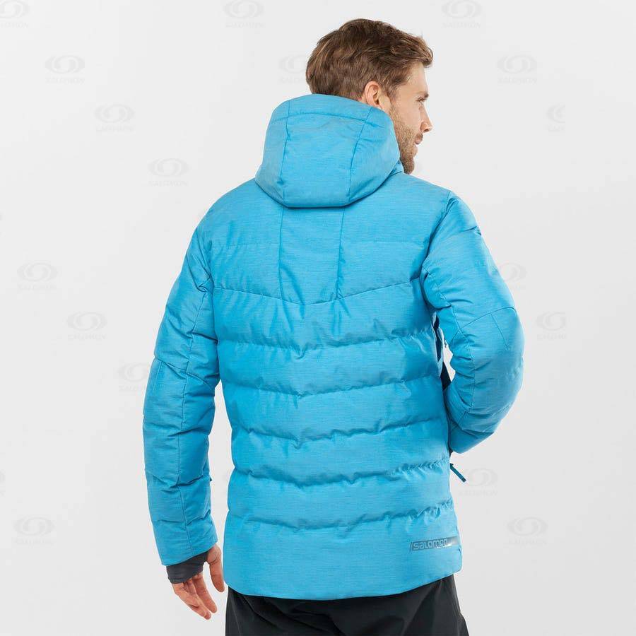 Pánské Softshellová Bunda Salomon Bundy SNOWSHELTER Blankyt | CZ-L1109