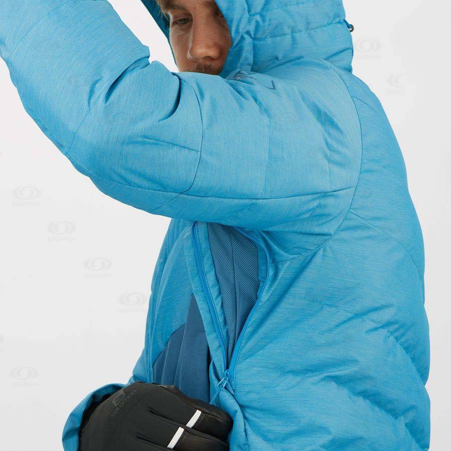 Pánské Softshellová Bunda Salomon Bundy SNOWSHELTER Blankyt | CZ-L1109
