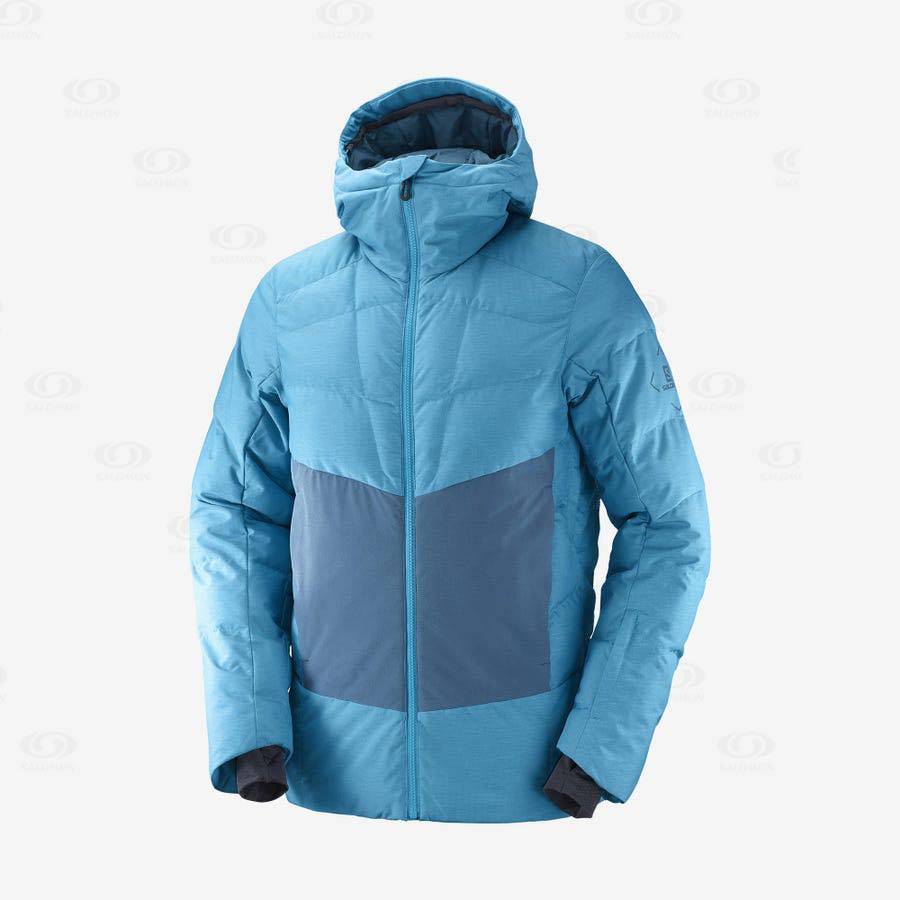 Pánské Softshellová Bunda Salomon Bundy SNOWSHELTER Blankyt | CZ-L1109