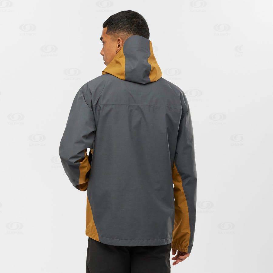 Pánské Softshellová Bunda Salomon Bundy OUTLINE GORE-TEX 2.5 LAYERS Žluté | CZ-L1550