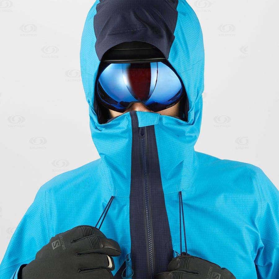 Pánské Softshellová Bunda Salomon Bundy OUTPEAK GORE-TEX 3L Blankyt | CZ-L2481