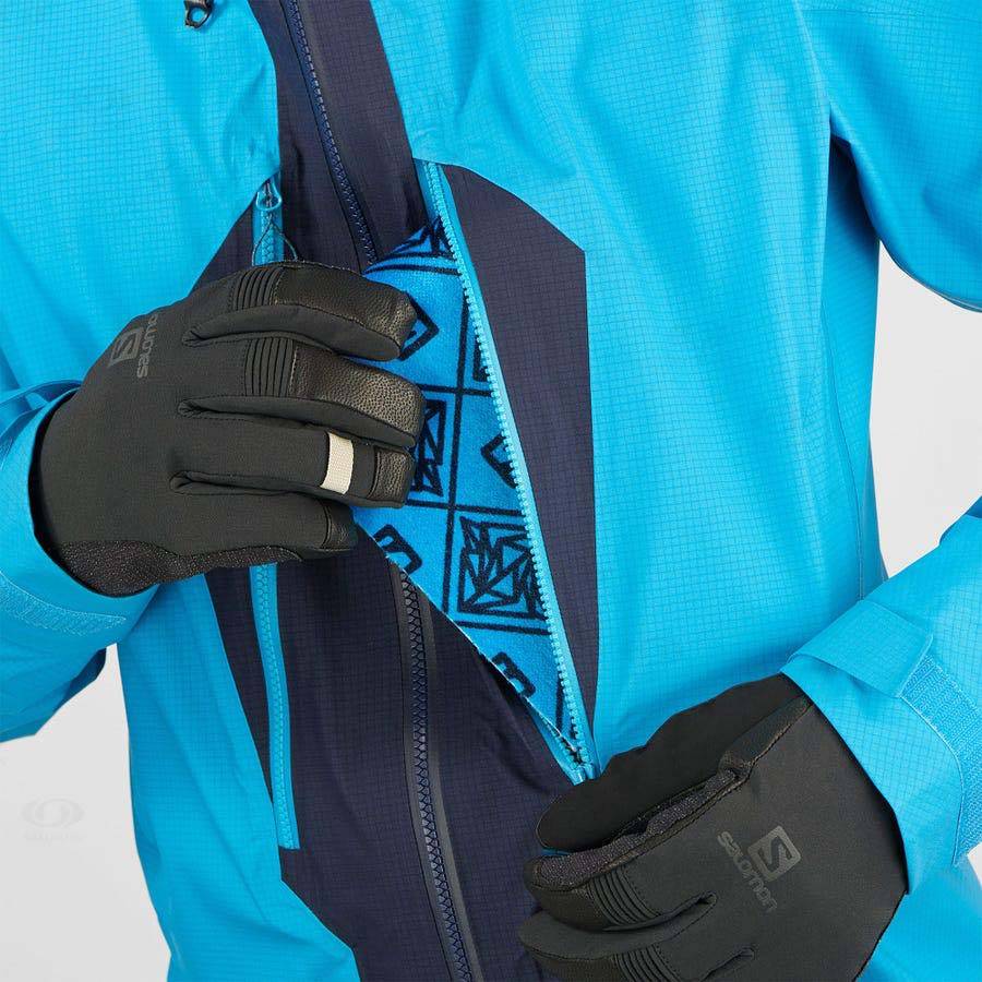 Pánské Softshellová Bunda Salomon Bundy OUTPEAK GORE-TEX 3L Blankyt | CZ-L2481