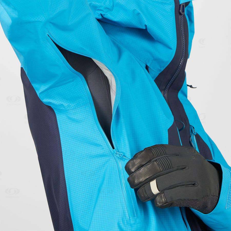 Pánské Softshellová Bunda Salomon Bundy OUTPEAK GORE-TEX 3L Blankyt | CZ-L2481