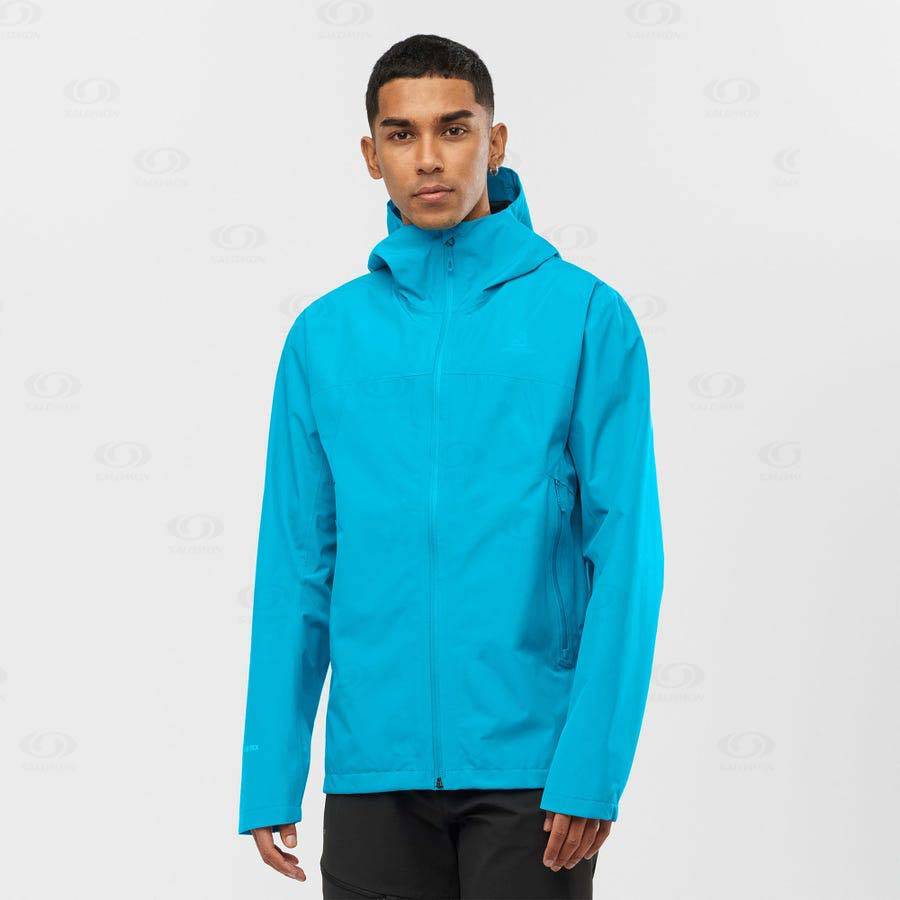 Pánské Softshellová Bunda Salomon Bundy OUTLINE GORE-TEX 2.5 LAYERS Blankyt | CZ-M1258