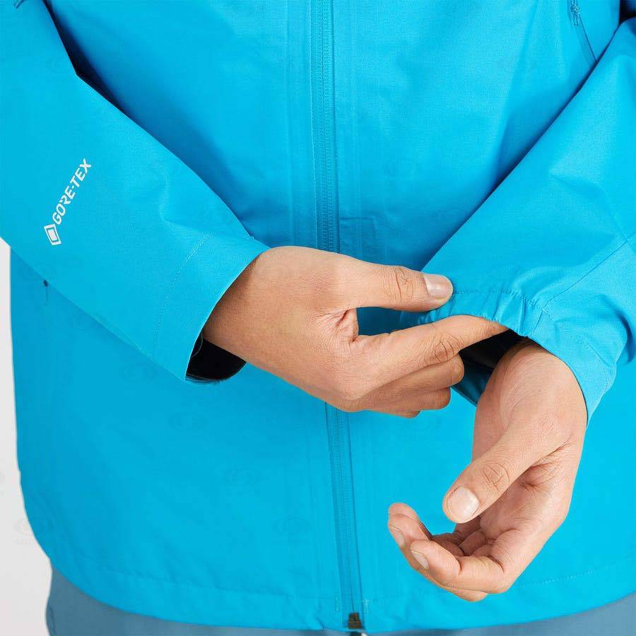 Pánské Softshellová Bunda Salomon Bundy OUTLINE GORE-TEX 2.5 LAYERS Blankyt | CZ-M1258