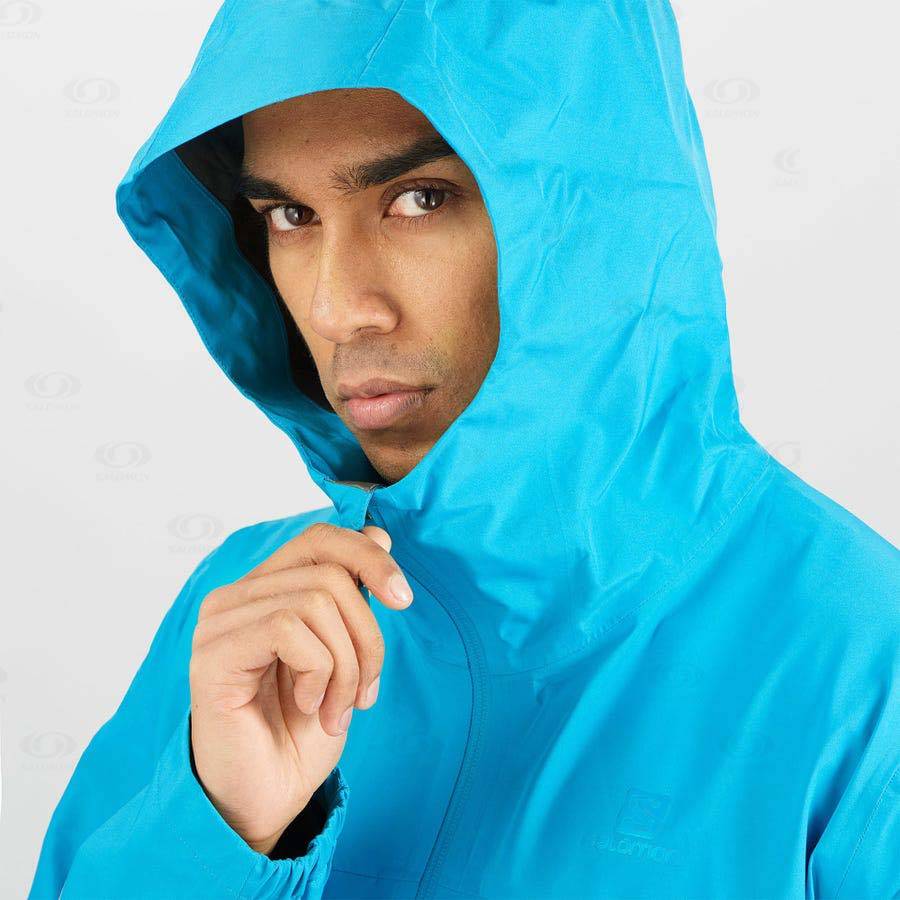 Pánské Softshellová Bunda Salomon Bundy OUTLINE GORE-TEX 2.5 LAYERS Blankyt | CZ-M1258