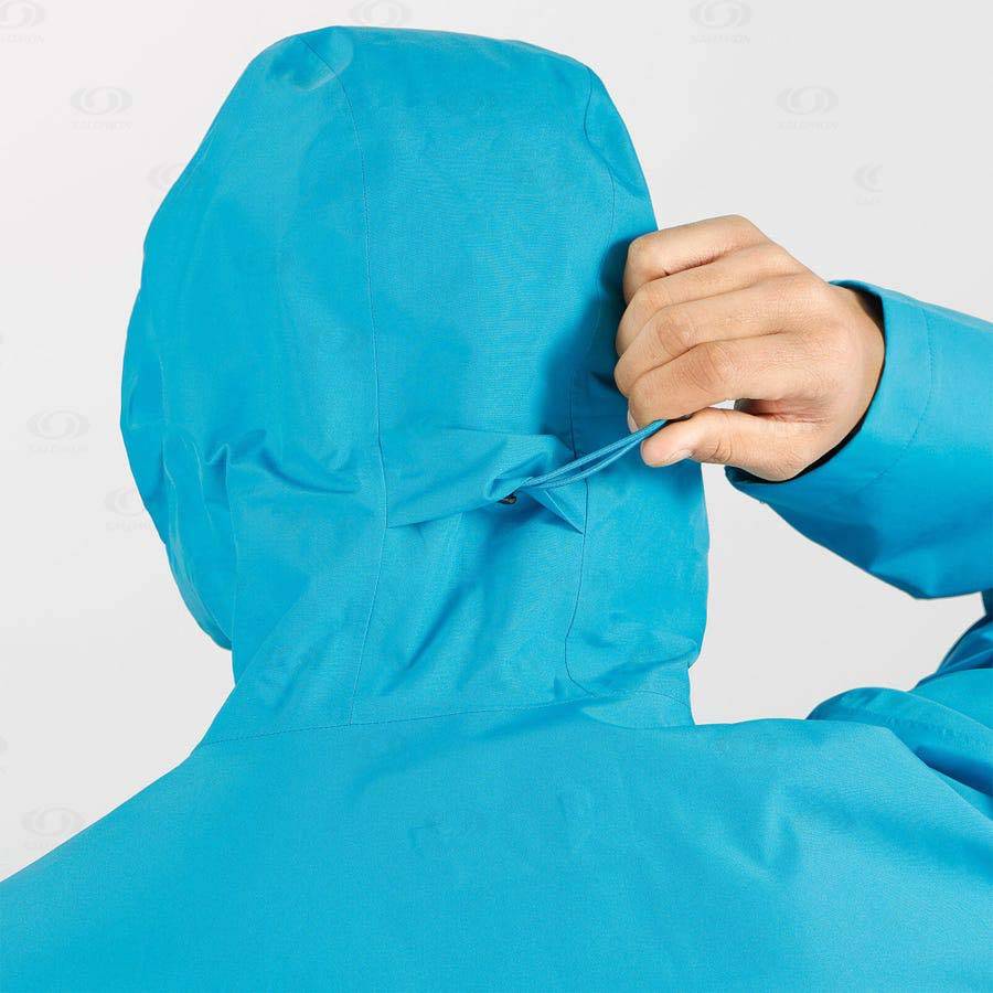 Pánské Softshellová Bunda Salomon Bundy OUTLINE GORE-TEX 2.5 LAYERS Blankyt | CZ-M1258
