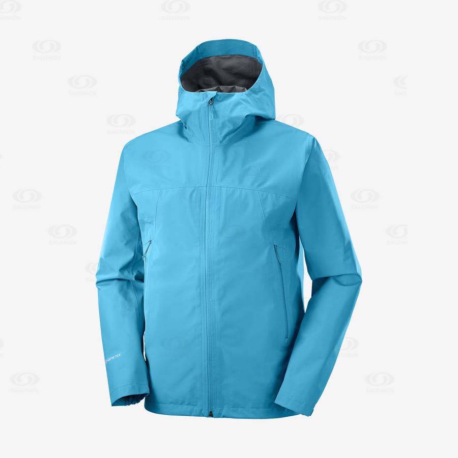 Pánské Softshellová Bunda Salomon Bundy OUTLINE GORE-TEX 2.5 LAYERS Blankyt | CZ-M1258