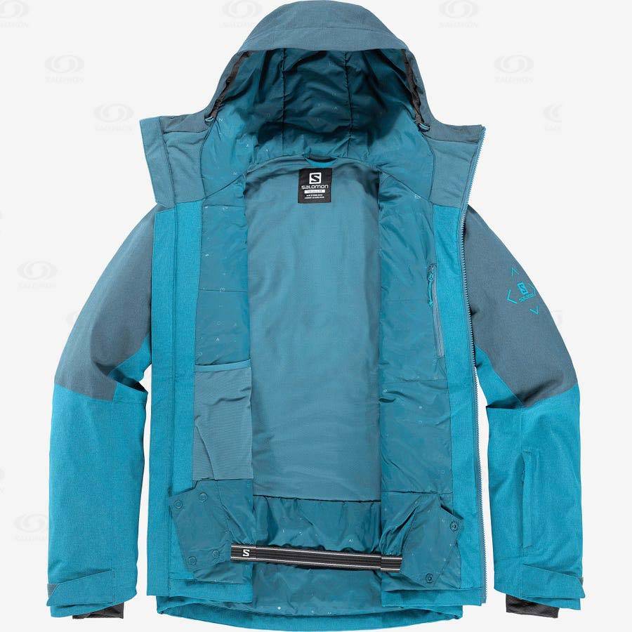 Pánské Softshellová Bunda Salomon Bundy UNTRACKED Blankyt | CZ-M1496