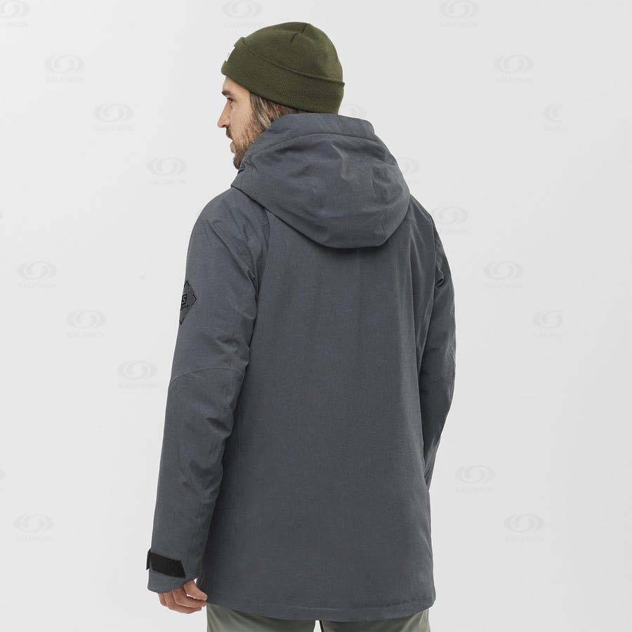 Pánské Softshellová Bunda Salomon Bundy STANCE CARGO Černé | CZ-M1538