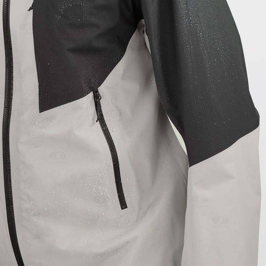Pánské Softshellová Bunda Salomon Bundy OUTLINE GORE-TEX HYBRID Černé Šedé | CZ-M1944