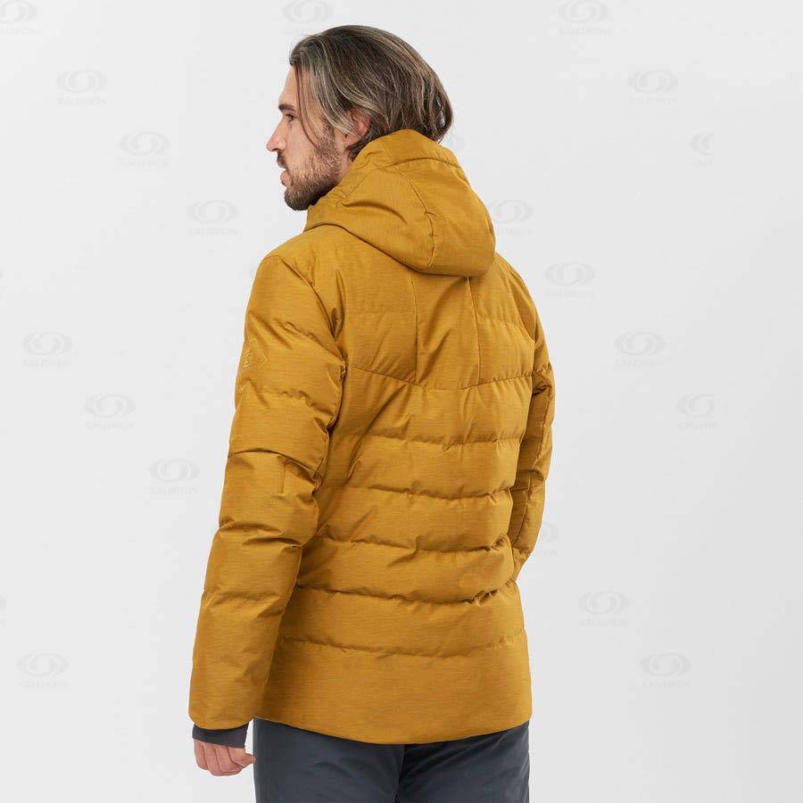Pánské Softshellová Bunda Salomon Bundy SNOWSHELTER Hnědé | CZ-M2203