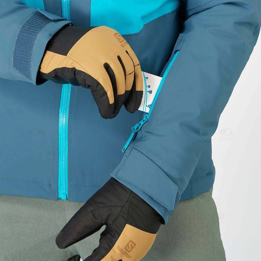 Pánské Softshellová Bunda Salomon Bundy HIGHLAND Blankyt | CZ-M2245