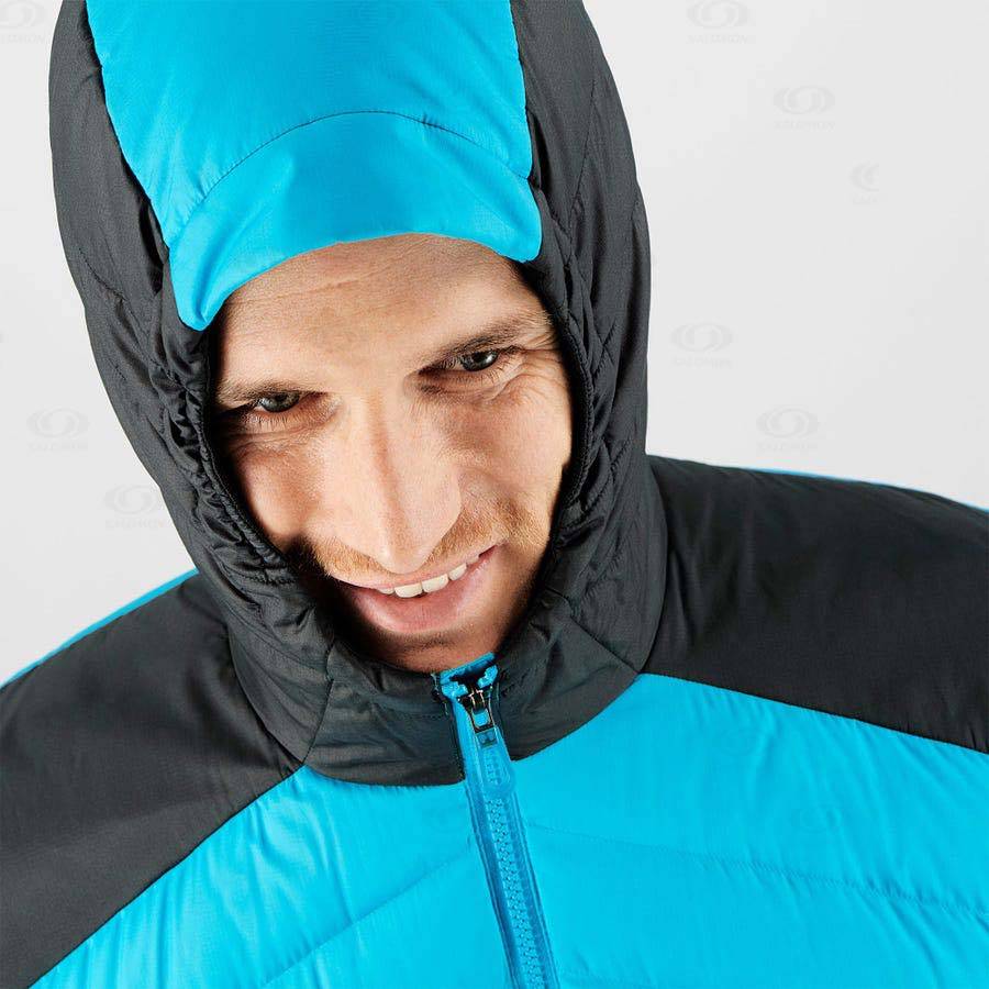 Pánské Softshellová Bunda Salomon Bundy ESSENTIAL XWARM DOWN Blankyt | CZ-M2301