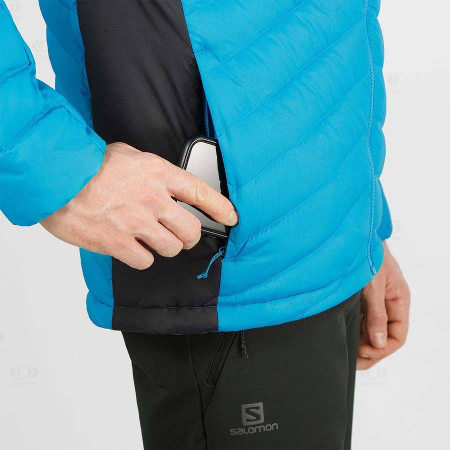 Pánské Softshellová Bunda Salomon Bundy ESSENTIAL XWARM DOWN Blankyt | CZ-M2301