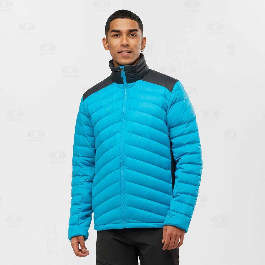 Pánské Softshellová Bunda Salomon Bundy ESSENTIAL XWARM DOWN Blankyt | CZ-M2399