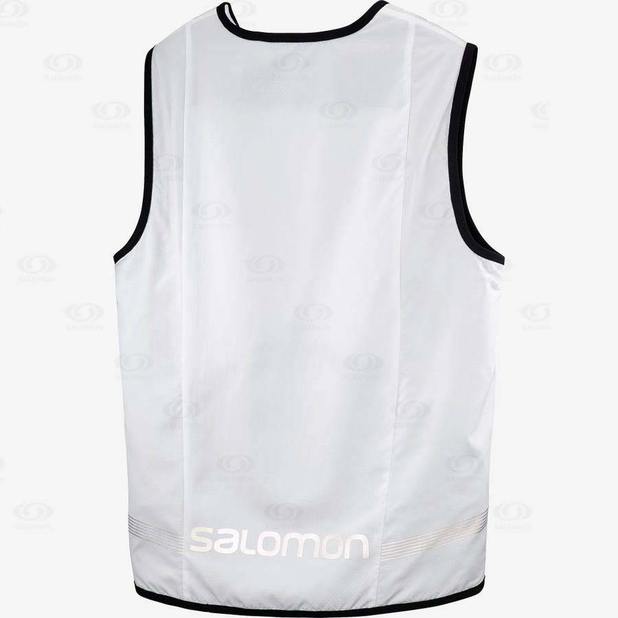 Pánské Softshellová Bunda Salomon Bundy OUTLIFE REVERSIBLE UTILITY U Bílé Černé | CZ-M2567