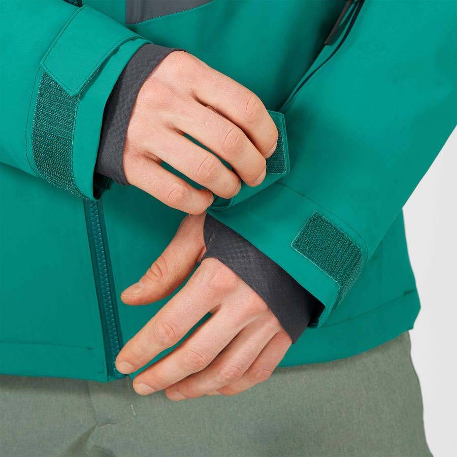 Pánské Softshellová Bunda Salomon Bundy HIGHLAND Zelene | CZ-N2219