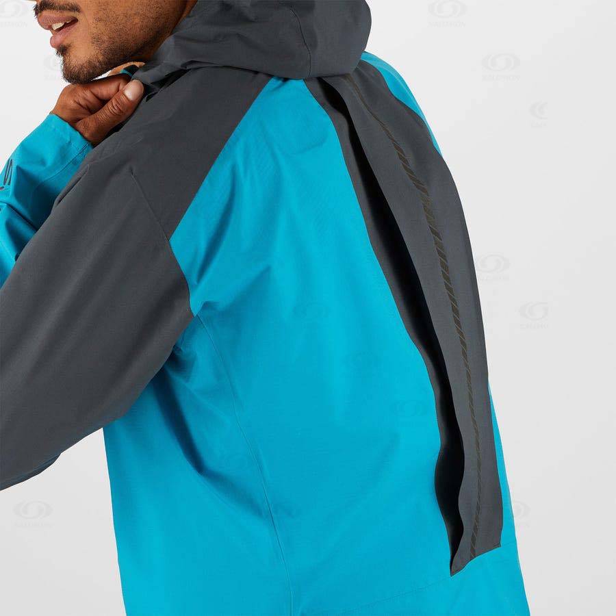 Pánské Softshellová Bunda Salomon Bundy BONATTI TRAIL Blankyt | CZ-O1098