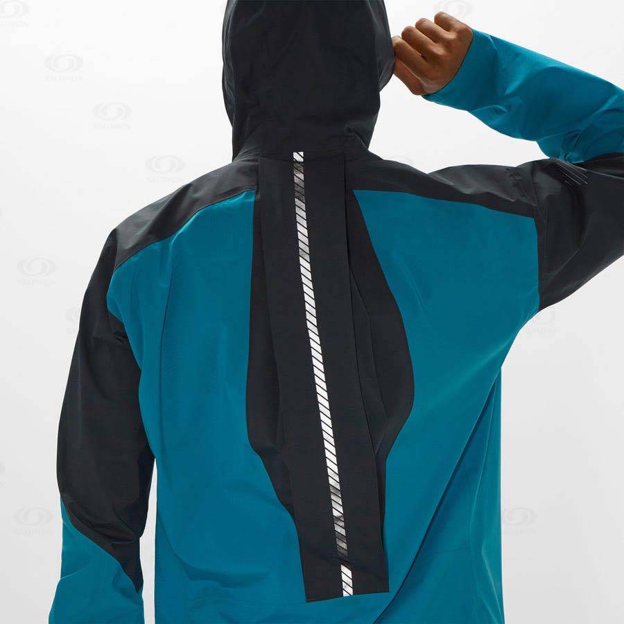 Pánské Softshellová Bunda Salomon Bundy BONATTI TRAIL Blankyt | CZ-O1098