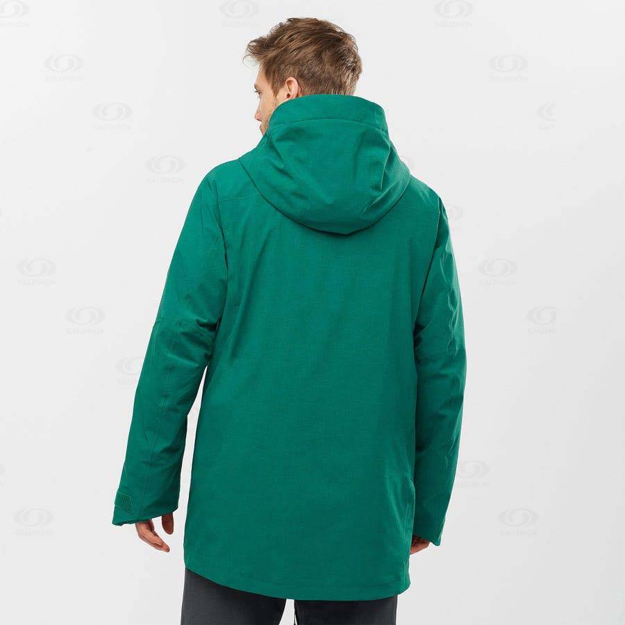 Pánské Softshellová Bunda Salomon Bundy STANCE CARGO Zelene | CZ-O1271
