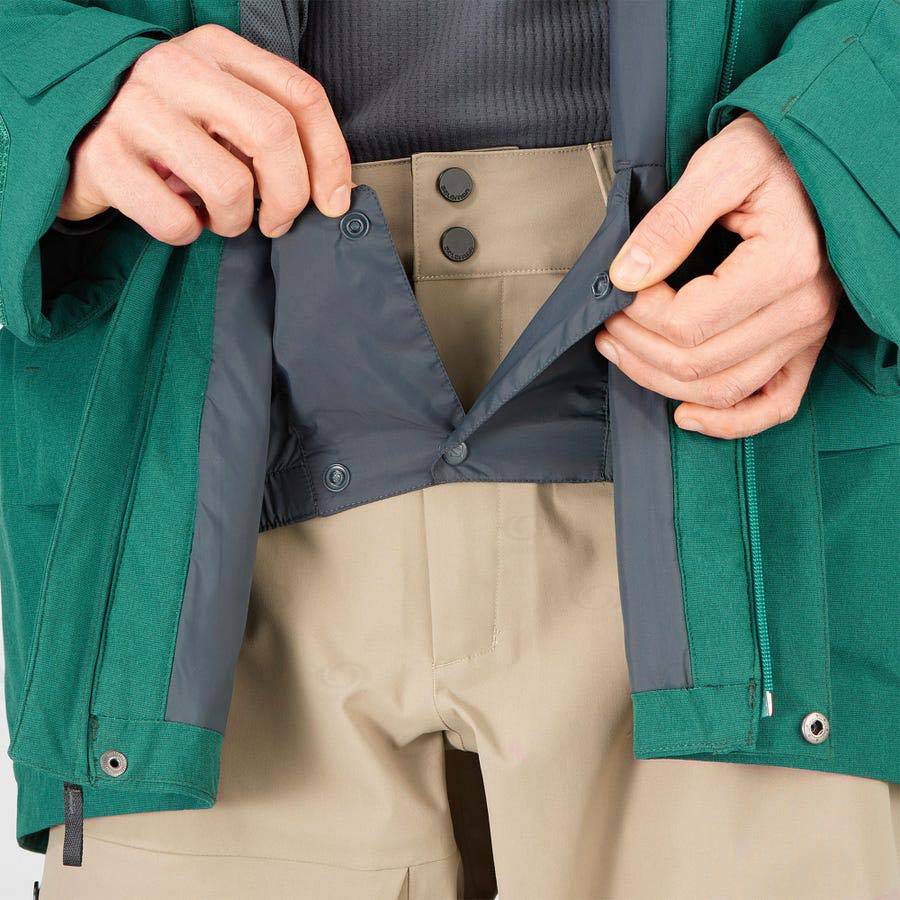 Pánské Softshellová Bunda Salomon Bundy STANCE CARGO Zelene | CZ-O1271