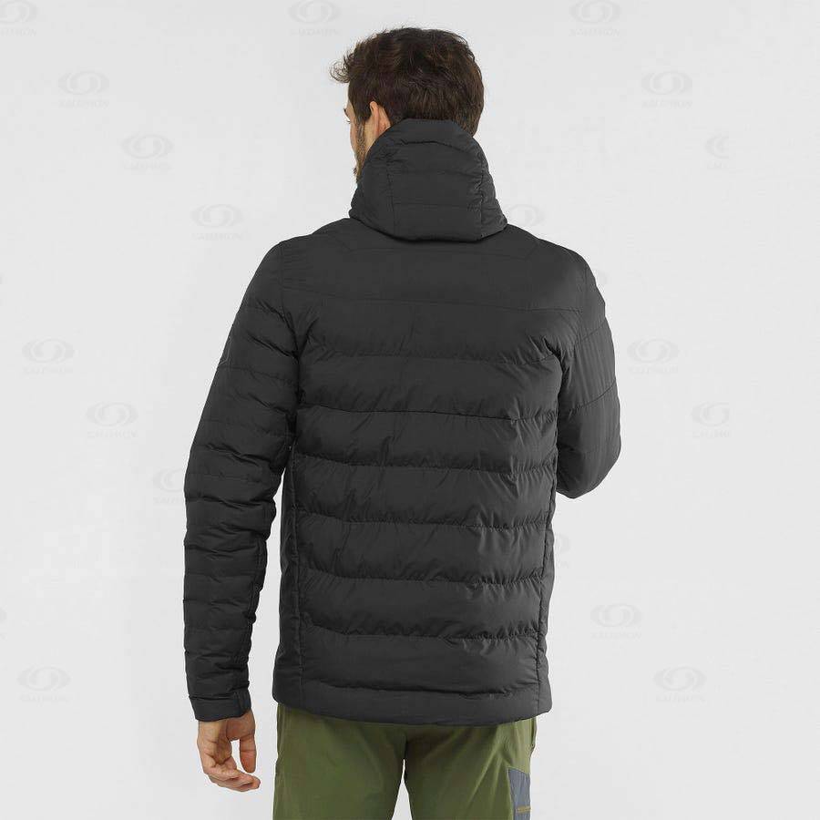 Pánské Softshellová Bunda Salomon Bundy ESSENTIAL XWARM INSULATED Černé | CZ-O1350
