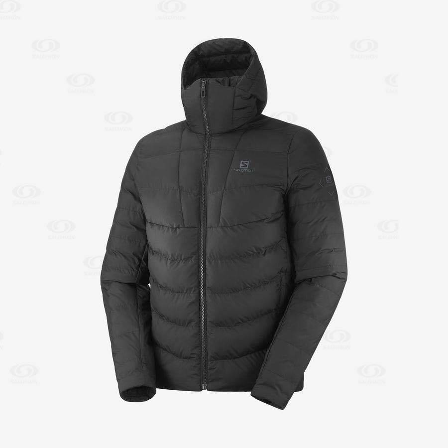 Pánské Softshellová Bunda Salomon Bundy ESSENTIAL XWARM INSULATED Černé | CZ-O1350