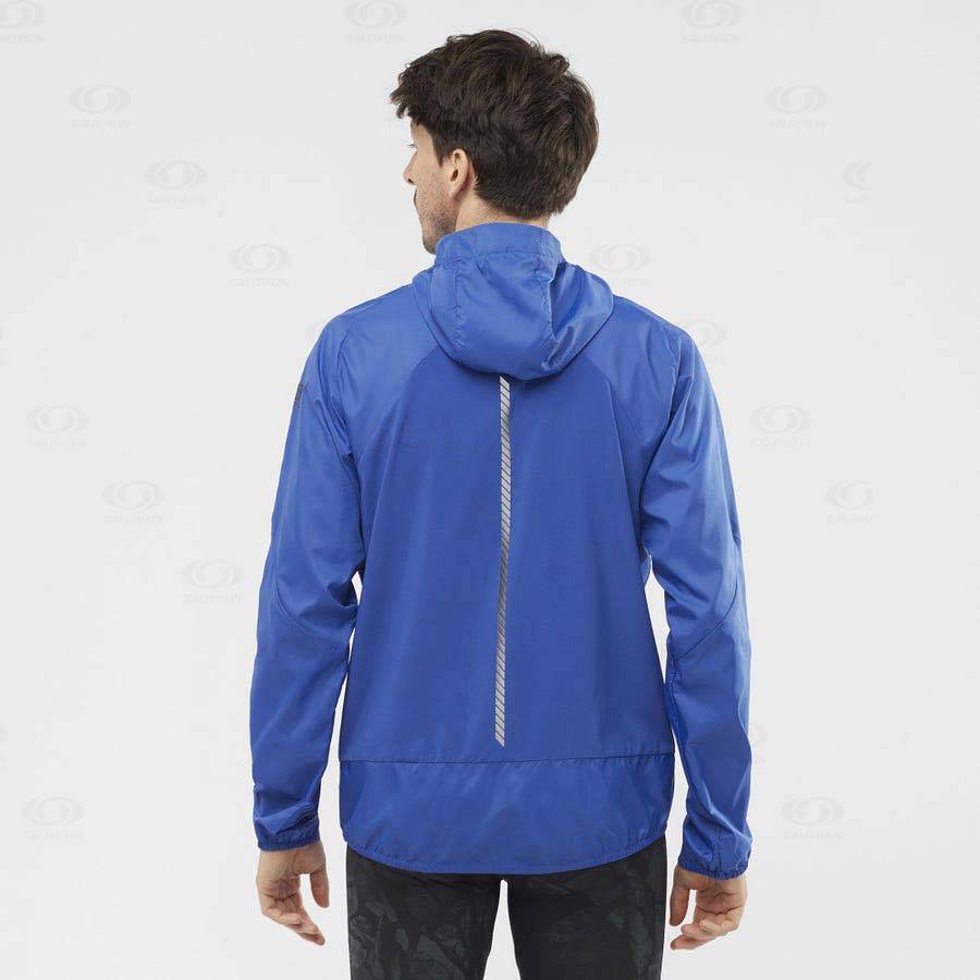 Pánské Softshellová Bunda Salomon Bundy BONATTI CROSS WIND Blankyt | CZ-O1448