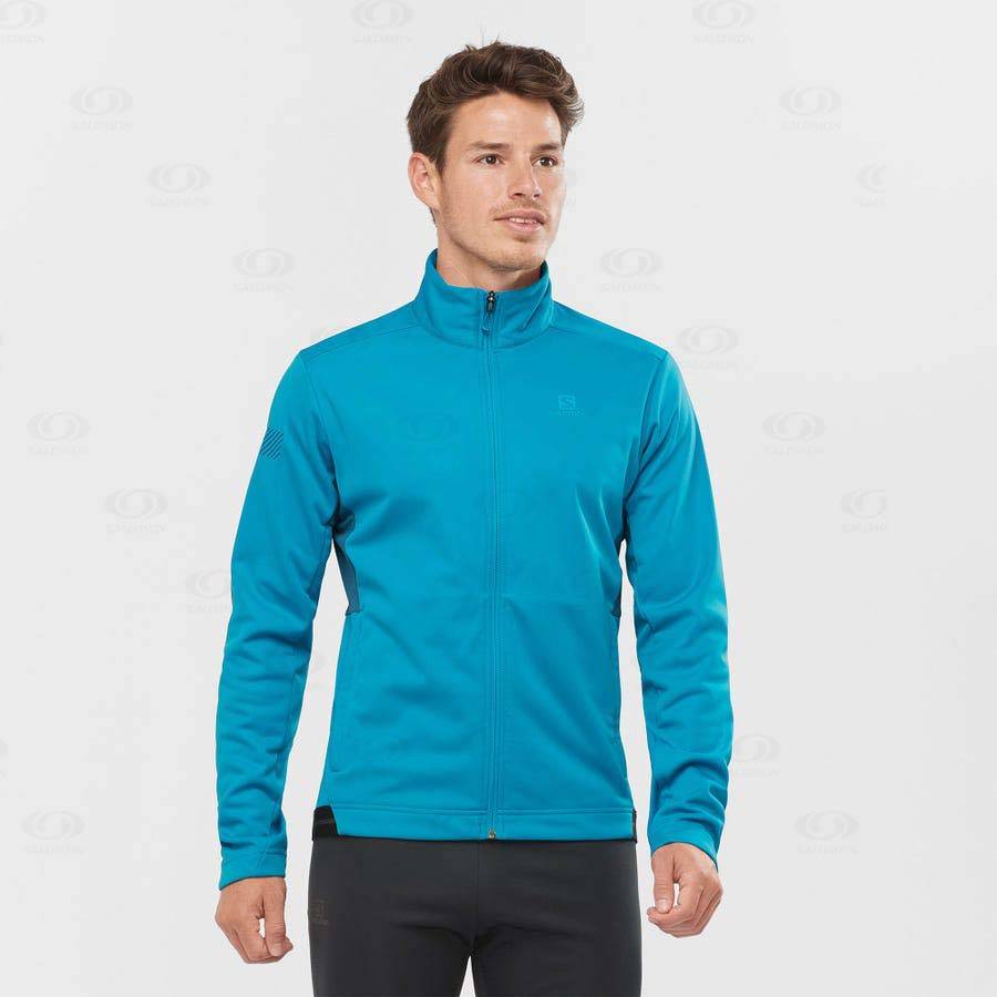 Pánské Softshellová Bunda Salomon Bundy GORE TEX INFINIUM™ WINDSTOPPER® Blankyt | CZ-O1747