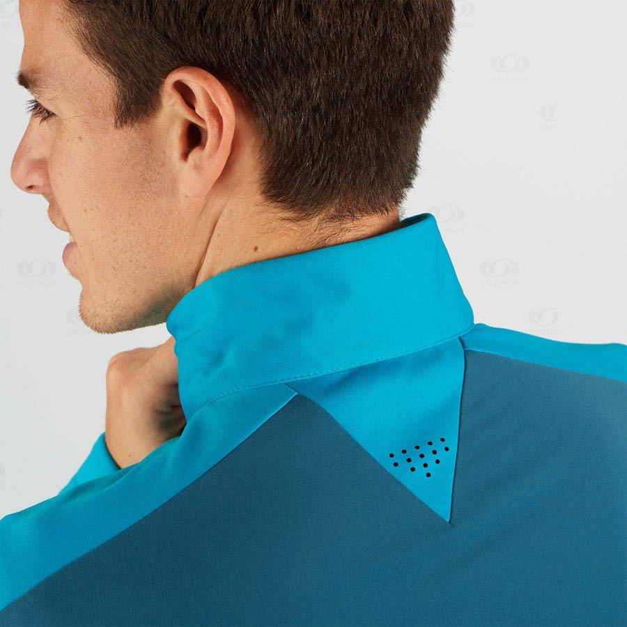 Pánské Softshellová Bunda Salomon Bundy GORE TEX INFINIUM™ WINDSTOPPER® Blankyt | CZ-O1747