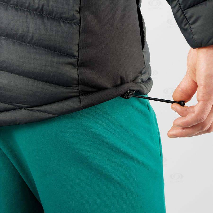 Pánské Softshellová Bunda Salomon Bundy ESSENTIAL XWARM DOWN Černé | CZ-O1922